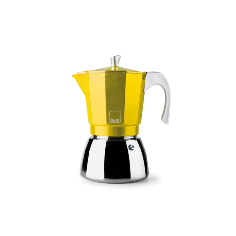 CAFETERA ITALIANA IBILI ELBA 12 TAZAS AMARILLA (IBI629412) - comprar online