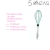 BATIDOR MANUAL DE SILICONA TURQUESA (ETN0054) - 5 Onzas