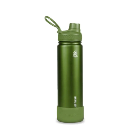 BOTELLA TÉRMICA ACERO INOXIDABLE STELLAR 650 ML HUNTER GREEN AQUAFLASK (AQAV116)