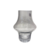 FLORERO CUBO ANYA GRIS VIDRIO 15X31CM (PER1796)