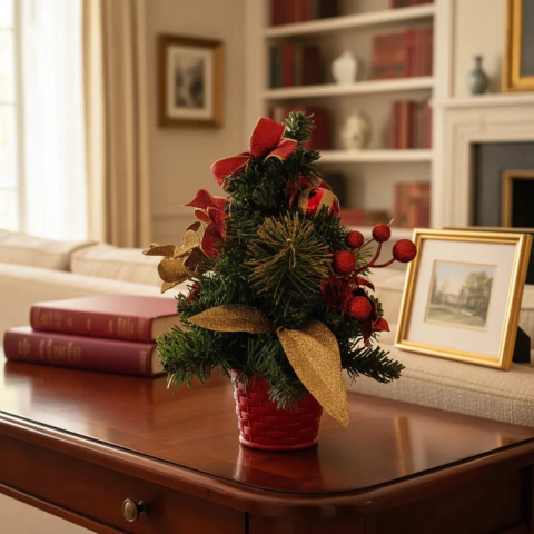 ARBOL DE NAVIDAD CANASTO ROJO (ETN5670R)