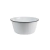 BOWL RECTO ENLOZADO CHICO BORDE NEGRO 16 X 8 CM (EXA2048N)
