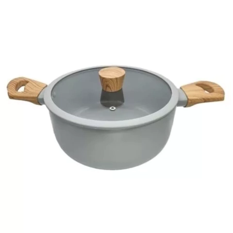 CACEROLA SCANDI GREY C/MANGO 20X9 CM (REM1023)