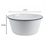 BOWL RECTO ENLOZADO GRANDE BORDE NEGRO 26 X 13 CM (EXA2053N) - comprar online