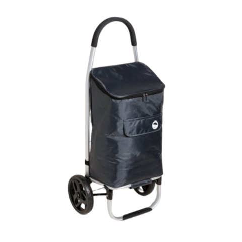 CARRITO DE COMPRAS TERMICO PLEGABLE DE ALUMINIO AZUL (SIM6005A)