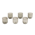 SET X 6 VASOS BAJOS FLORENCIA GRIS (SIM8182)