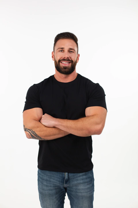 Camiseta Slim Fit | Preta - comprar online