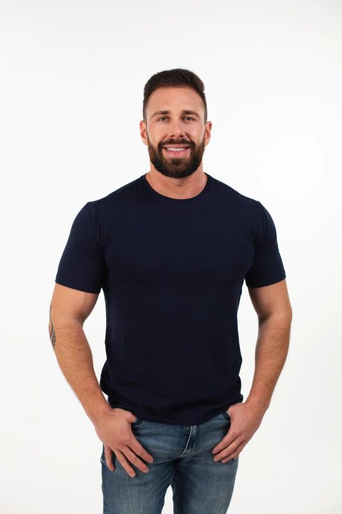 Camiseta Slim Fit | Marinho - comprar online