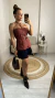 BLUSA EDUARDA SEM ALÇA ZIPER FRONTAL E CINTO FAIXA - comprar online