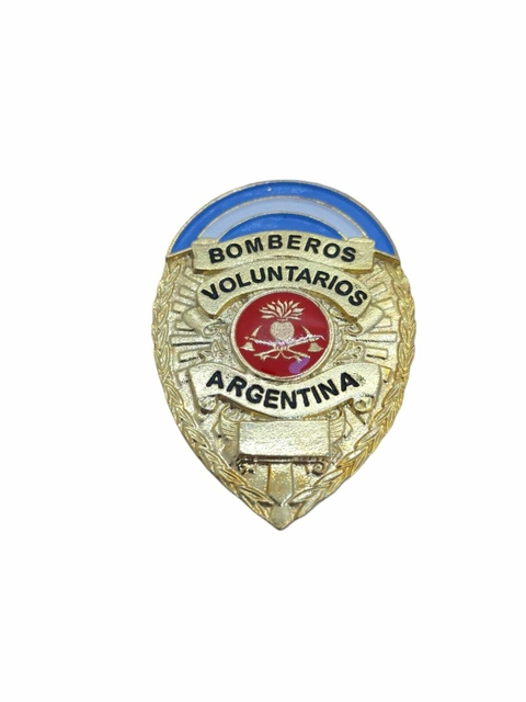 CHAPA METALICA BOMBEROS VOLUNTARIOS