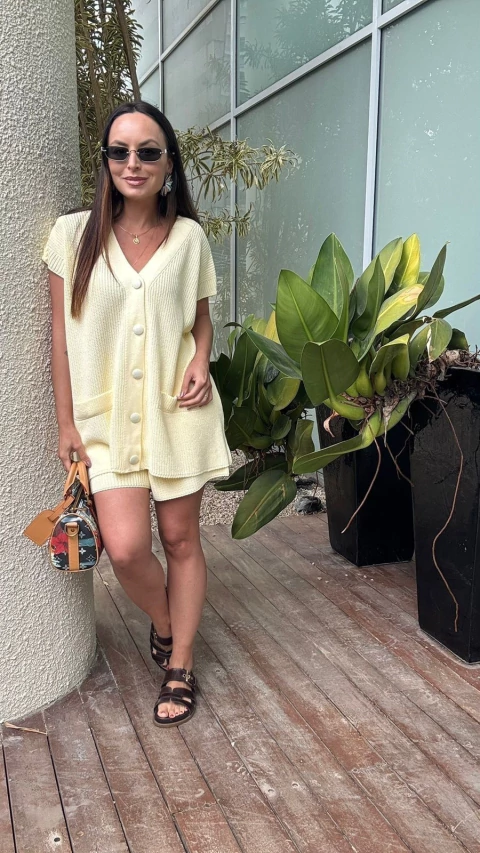 Conjunto tricot Bel com short - comprar online