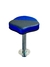 Banco selim para barco com pedestal inox