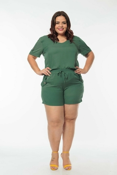 Conjunto Short e Camiseta Verde Militar