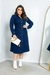 Vestido Jeans Midi com Elastano