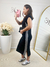 Vestido Luar Preto listra - Mulher Estilo