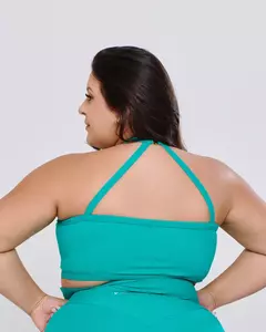 TOP VIVO COLORS PLUS SIZE - VERDE - Rovisco Plus Size