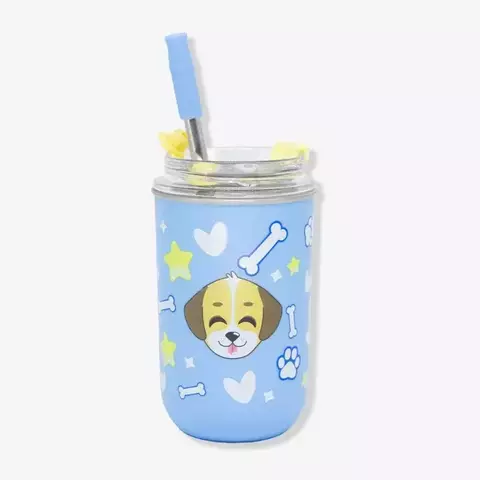 Copo Neo Com Canudo Amo Dogs – Zona Criativa