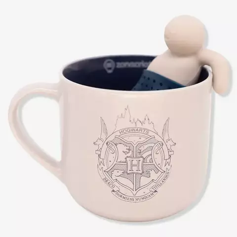 Caneca 350ml com infusor p/chá Hogwarts | Harry Potter