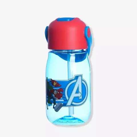 Garrafa Infantil Flip com Canudo 400ml Vingadores | Marvel