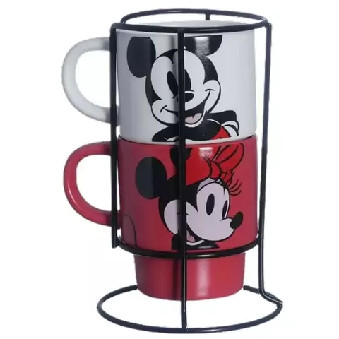 Kit Canecas Empilháveis Mickey E Minnie | Disney