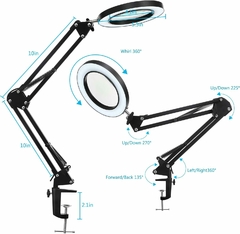 LAMPARA DE MESA CON LUPA - tienda online