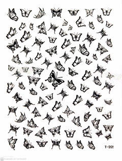 STICKER T205 - MARIPOSAS NEGRAS - comprar online