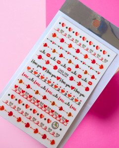 STICKER CHD104 - CORAZONES
