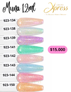 ESMALTES SEMIPERMANENTES MUNA REF 923 - GRUPO XPRESS