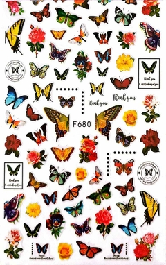 STICKER F680 - MARIPOSAS DE COLORES - comprar online