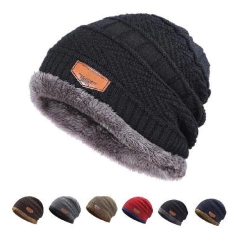 Touca Gorro de Lã Forrada Unisex Adulto Premium