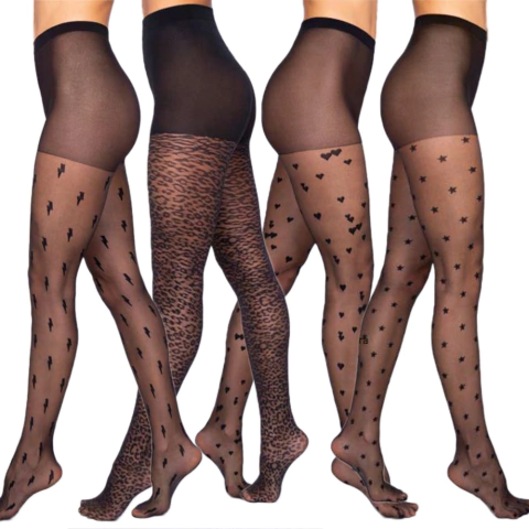 Meia Calça Loba Estampada Fio 15