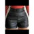Short Cirre Couro Fake no tecido cirre Cintura Alta Curto Cinto Ajustavel - comprar online