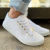 Tenis Feminino Casual Costurinha Branco Confortável Sapatênis Leve e Básico