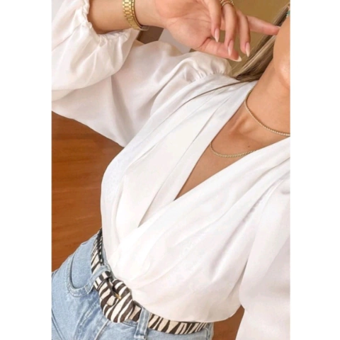 Blusa Body Tecido Duna Manga Longa Bulfante