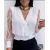 Blusa Manga Longa Renda Feminina Elastico Na Cintura - comprar online