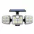 Holofote Solar LED 800W com 3 Cabeças