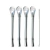 Canudo de Inox Para Chá Com Escova de Higienização 4PCS