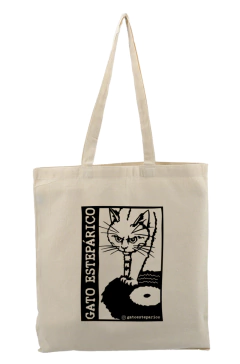 BOLSA DE TELA BEIGE - Totebag 42X38 cm