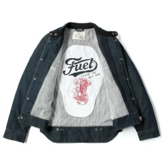 ACCESORIOS - Fuel Greasy Jacket Chaqueta Cafe Racer Moto con Protecciones Talla XL - Gato Estepárico Vinilos y Accesorios