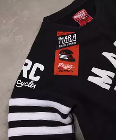 ACCESORIOS - Polera Moto Cafe Racer Motocross Maria Black Spades Talla XXL en internet