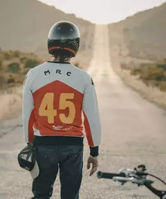 ACCESORIOS - Polera Moto Cafe Racer Motocross Maria Racing Sweatshirt Red Jersey Talla S en internet