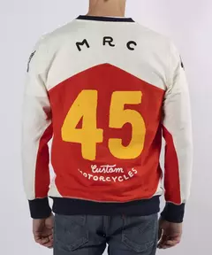Imagen de ACCESORIOS - Polera Moto Cafe Racer Motocross Maria Racing Sweatshirt Red Jersey Talla S