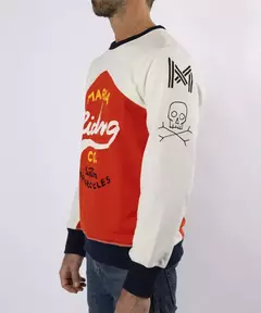 ACCESORIOS - Polera Moto Cafe Racer Motocross Maria Racing Sweatshirt Red Jersey Talla S - comprar online