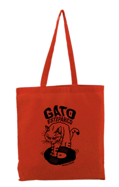 BOLSA DE TELA ROJA - Totebag 42X38 cm
