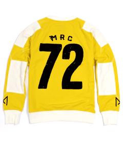 ACCESORIOS - Polera Moto Cafe Racer Motocross Maria Legion Sweatshirt / Yellow - Talla M - comprar online