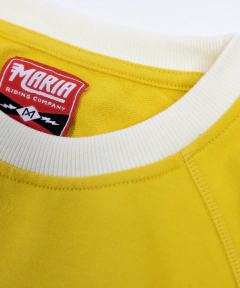 ACCESORIOS - Polera Moto Cafe Racer Motocross Maria Legion Sweatshirt / Yellow - Talla M en internet