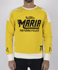 Imagen de ACCESORIOS - Polera Moto Cafe Racer Motocross Maria Legion Sweatshirt / Yellow - Talla M