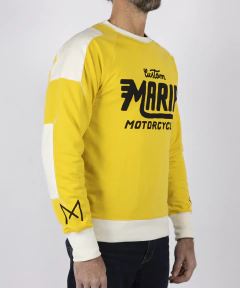 ACCESORIOS - Polera Moto Cafe Racer Motocross Maria Legion Sweatshirt / Yellow - Talla M - comprar online