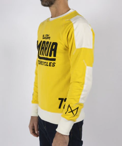 ACCESORIOS - Polera Moto Cafe Racer Motocross Maria Legion Sweatshirt / Yellow - Talla M en internet
