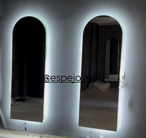 Espejo medio punto con led - comprar online